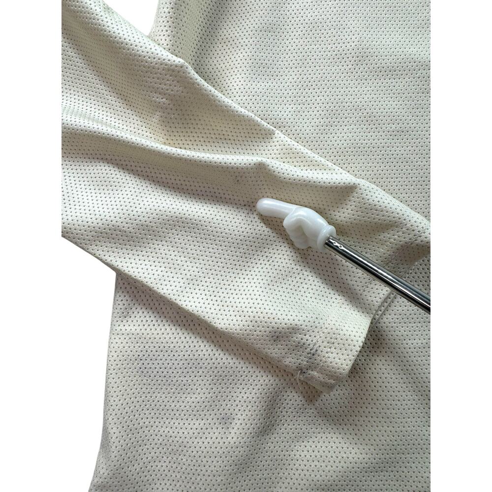 Tracksmith Van Cortlandt Long Sleeve Running Shirt Womens M Ivory Workout - Picture 10 of 11